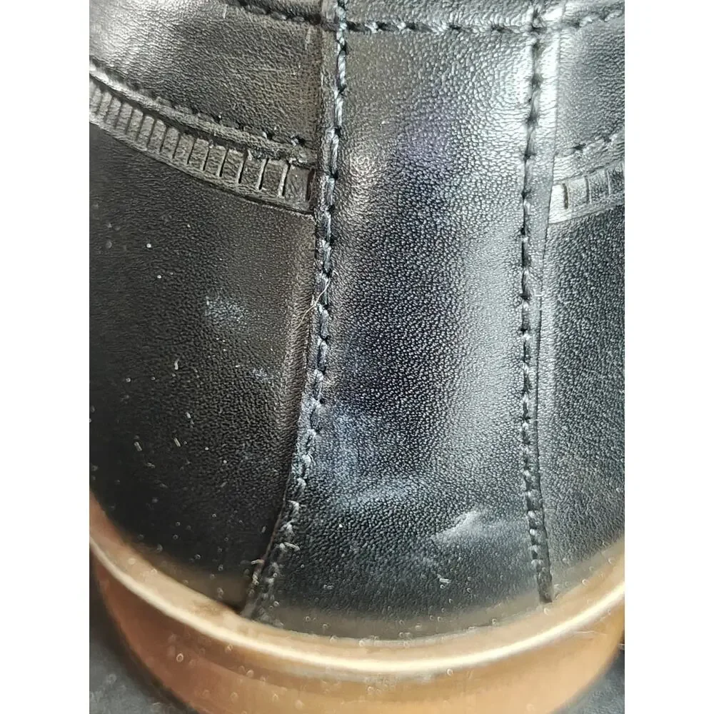 FRANCO FORTINI Men's 9 Bradley Black Leather Oxford Dress Shoes NWOB
